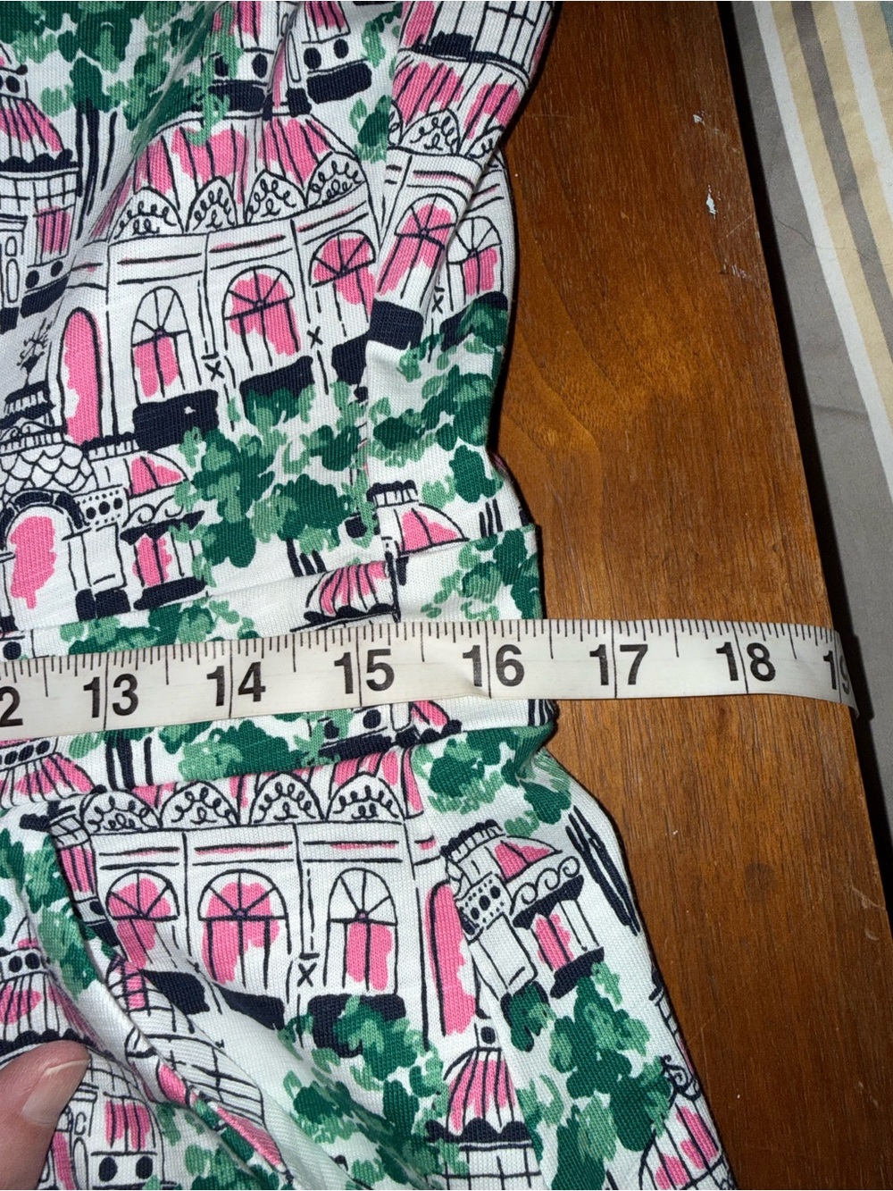 Boden Pink & Green Printed Cap-Sleeve Mini Dress - Picture 5 of 5